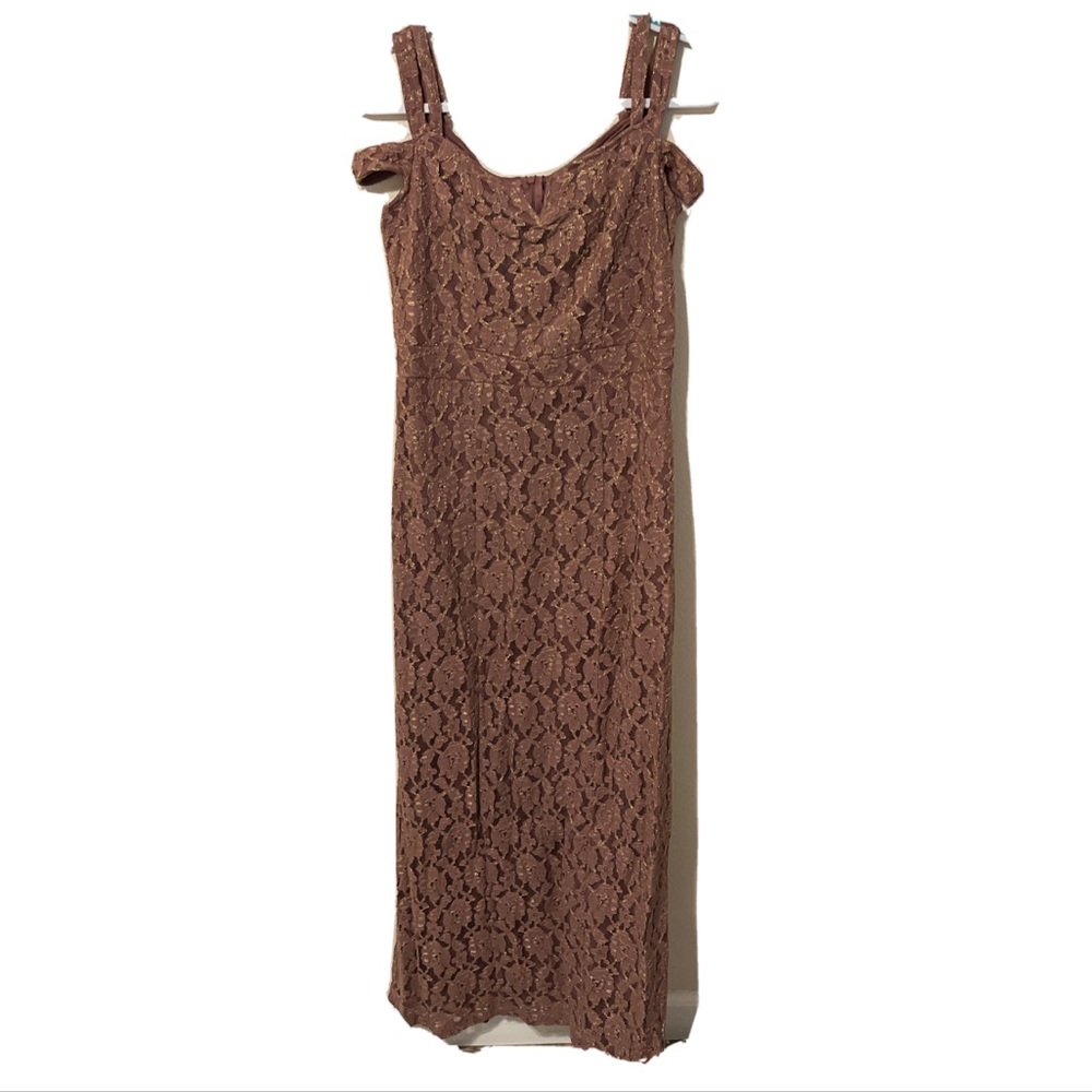 Mauve Color long Maxi Formal Dress Small